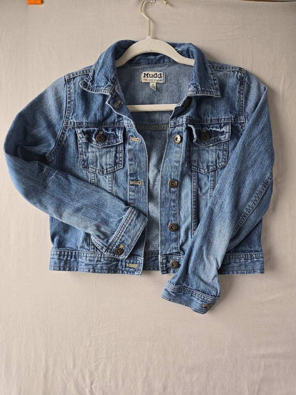 Mudd Girls Classic Blue Denim Trucker Jacket Size M (10/12)